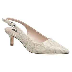 French Connection Ladies Quinn Print Slingback Kitten Heel