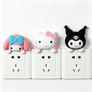 Sanrio Kawaii My Melody Switch & Outlet Decals, Viral TikTok Home Decor Stickers for Bedroom Room Makeover