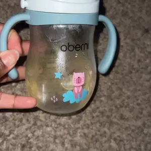 Oberni Sippy Cup for Toddlers 1-3 Years, 9oz/270ml Leakproof Straw Cup with Weighted Base, Non-Slip Handle Baby Water Bottle, BPA-Free Tritan Training Cup for Boys Girls