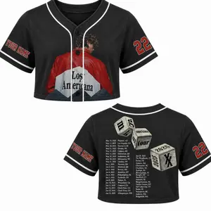 MGK Lost Americana Baseball Jersey, Machine Gun Kelly Tour Shirt, MGK Concert Jersey, Punk Rock Fan Apparel, Custom Name Jersey A77