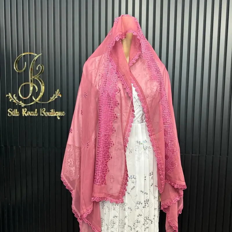 Afghani cultural khamak dozi, handmade cotton scarves چادر های نخی دست دوزی افغانی