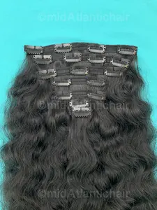 Virgin Indian Curly Hair Clip-in Extensions