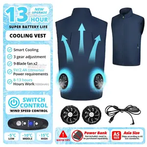 Wearable Cooling Vest With Fan For High Temperature Work