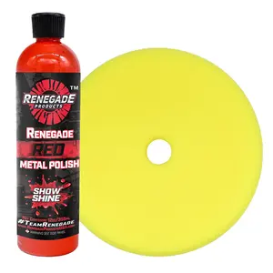 Renegade Products | Quick Metal Refinishing Bundle – Liquid Polish & Foam Pad Kit for Aluminum and Stainless Steel