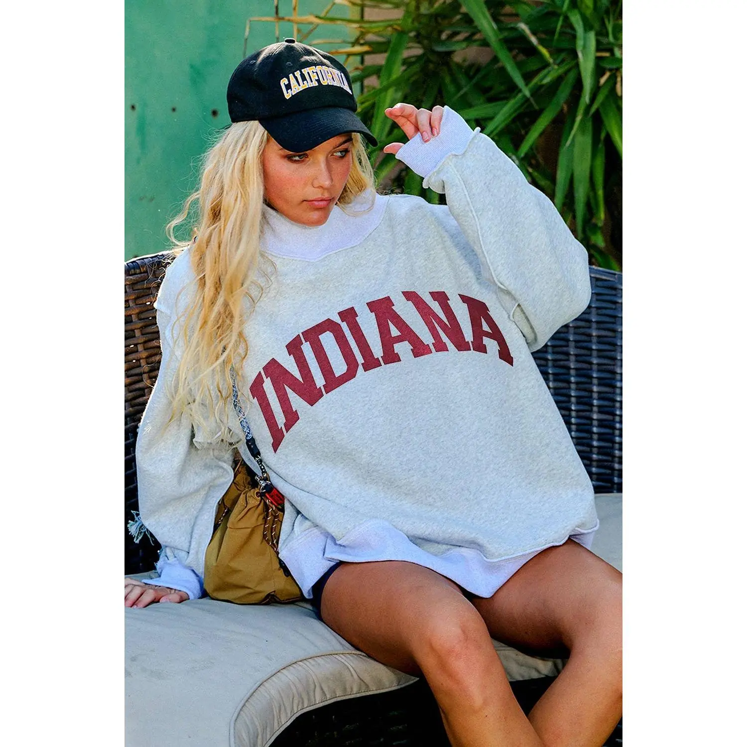 'INDIANA&IN' Reversible Mockneck