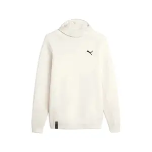 PUMA Mens Pumatech Knitted Scuba Hoodie Casual Outerwear Casual Hoodie Comfort Technology - White
