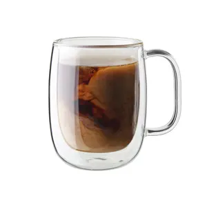 ZWILLING Sorrento Plus 2-pc Double-Wall Glass Coffee Mug Set, Clear