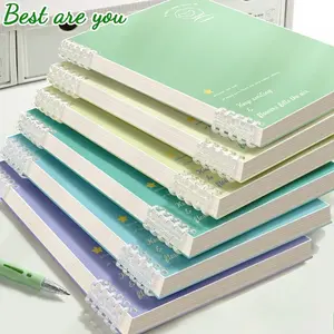 Cute Minimal Study Notebook with Transparent Rings, Planner Notebook, A5 & B5 Sizes Available for Flexible Use, Detachable Pages Help Rebuild Notes Anytime, Ideal for Students, Exam Prep, Daily Planning and Calm Aesthetic Workspaces
