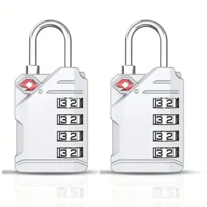 ZHEGE Locks for Luggage Easy-to-Carry Combination Padlock, 4 Digit Combination Padlock for Travel, Backpack Zipper Anti Theft, Gun Case gym locker