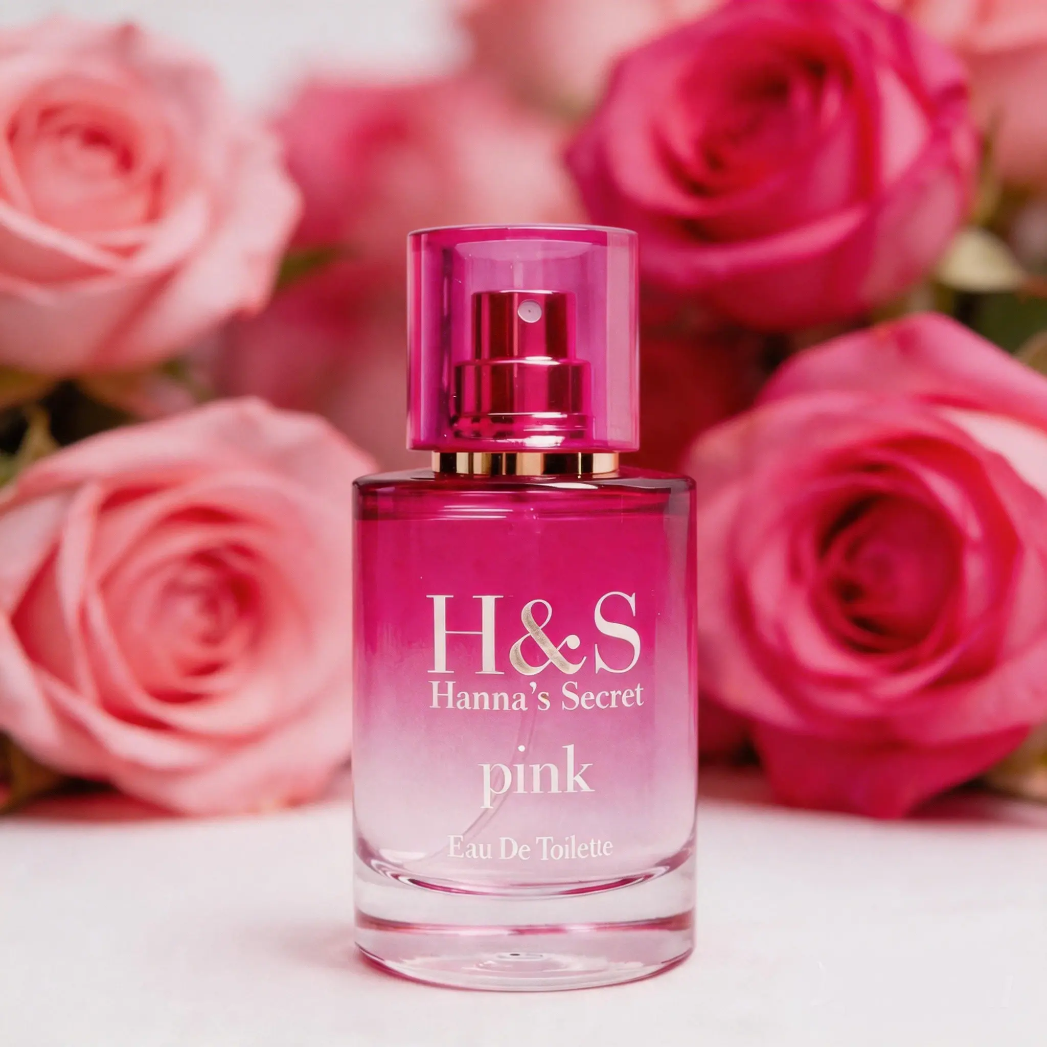 KJSK Eau De Toilette Women's Perfume，1.7oz(50ml) Pink & Violet & Rose，6-8 Hours Long Lasting Eau De Toilette， Perfect for Gifting & Dating