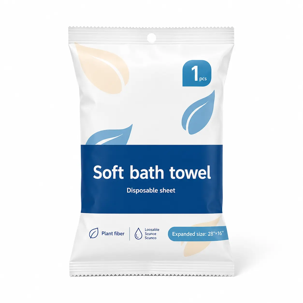 Disposable Bath Towel, Extra Large 27.6 x 55.1 Inch, Soft & Highly Absorbent, Individually Packaged Travel Towel for Gym, Camping, Hotel & Home