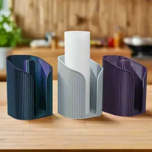 Mid-Century Ribbed Paper Towel Holder