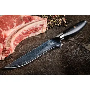 F.N. Sharp Damascus Steel Boning Knife