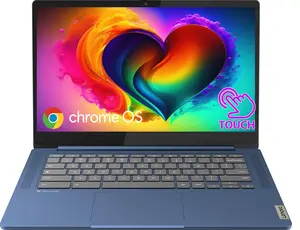 Lenovo Chromebook 14 Touchscreen Laptop, 8-Core 2.0GHz Processor, 4GB RAM, 64GB eMMC, Anti-Glare, 13-Hr Long Battery Life, Webcam, Chrome OS w/Google AI, Blue
