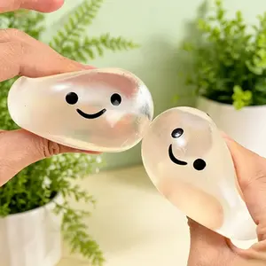 Transparent Squishy Bubble Squeeze Fidget Toy - Slow Rebound Fidget Sensory Ball, Soft Material Finger Manipulate Stress Relief Toy for Kids & Adults, Stress Relief Fidgeting, Transparent Squishy Toy