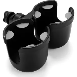 Stroller Cup Holder, Bike Cup Holder, Universal Cup Holder for Uppababy Nuna Doona Strollers, 2-in-1 Cup Phone Holder for Stroller Bike Wheelchair Walker Accessory
