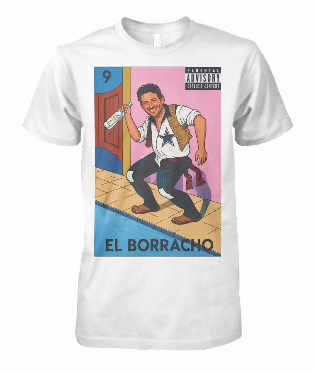 Tony Romo El Borracho Shirt, Unisex Men & Women, Trendy Streatwear Gift Cotton