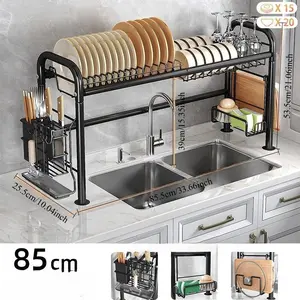 Kitchen Sink Organizer Rack, Multi-Layer Countertop Storage Shelf, No-Drill Design, Durable Space-Saving Utensil & Accessories Holder