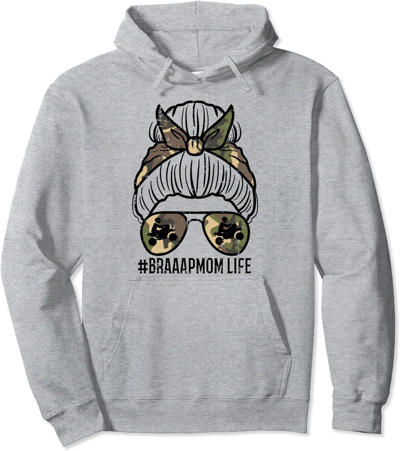 Braaap Mom Life Camo Cool Motocross Biker Mommy Mama Women Pullover Hoodie - Mohamedab Shop 83B09J3TWFY8