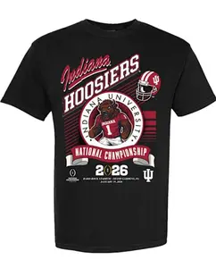 Youth & Adult Indiana Football 2026 National Champions Graphic T-Shirt, College Football Fan Pride Tee, Unisex Soft Cotton Apparel, Championship Collectible