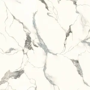 Odessa Marble Elegance - Cream, Gray & Blue Wallpaper