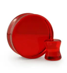Red Glass Plugs