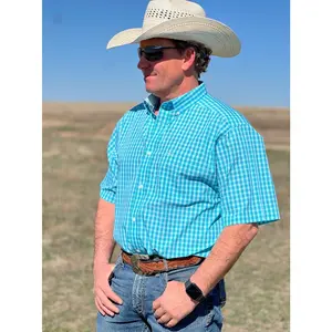 Sterling Turquoise Plaid Classic Fit Shirt by Ariat