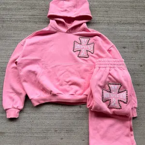 Savior Pink Set with Embroidered Cross & Hipstercon designs