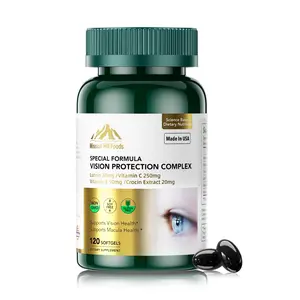 Mission Hill Foods Lutein 20mg with Zeaxanthin Supplement | 6 in 1 Vision Protection Complex for Eye Health, Macular & Blue Light Support | 120 Softgels - 4 Month Supply | Non-GMO, Gluten Free Dietary