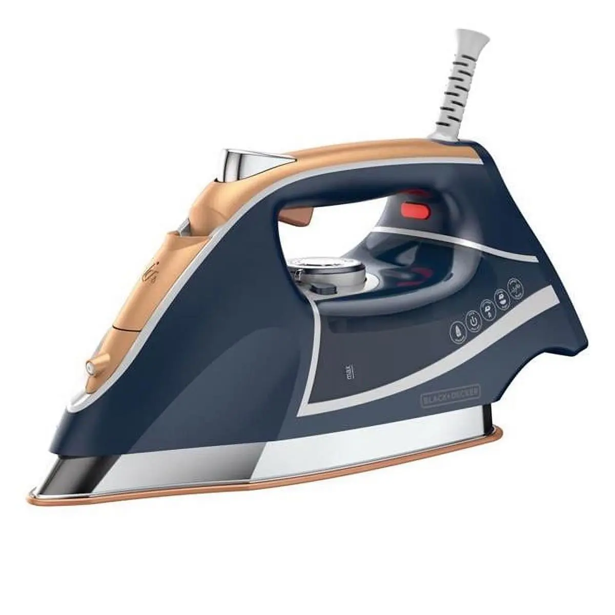 212 MAIN Pro Handheld Fabric Steamer - Corded Household Appliances Iron with Cool Spray, Diamond Sole, Blue & Silver