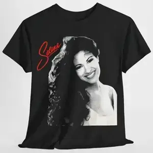 Selena T-shirt Selena Quintanilla Cotton Unisex Shirt  Menswear Tshirt Fit Top Womenswear Check Domestic Printed