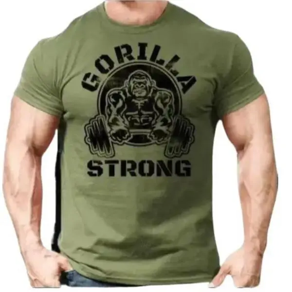 GORILLA Gym Shirt, Workout T-Shirts, Bodybuilding T-Shirt, Gorilla Gifts, Weightlifting T-Shirt, Unisex T-Shirt, Set Tshirt Mens Womens Kids, Graphic Comfort Color, Size S to XL, Great Gift For Friend, for men and women, tiktok shop, trending in summer