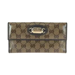 Pre-owned GUCCI Other Small Leather Goods GG Crystal long wallet