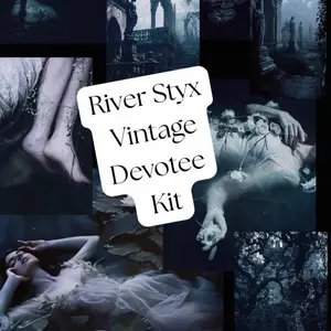 River Styx Worship Vintage Bundle, Vintage Witchcraft Tools, Hellenic Witch Bundle, Beginner Deity Work Kit, Vintage Pagan Witch Kit