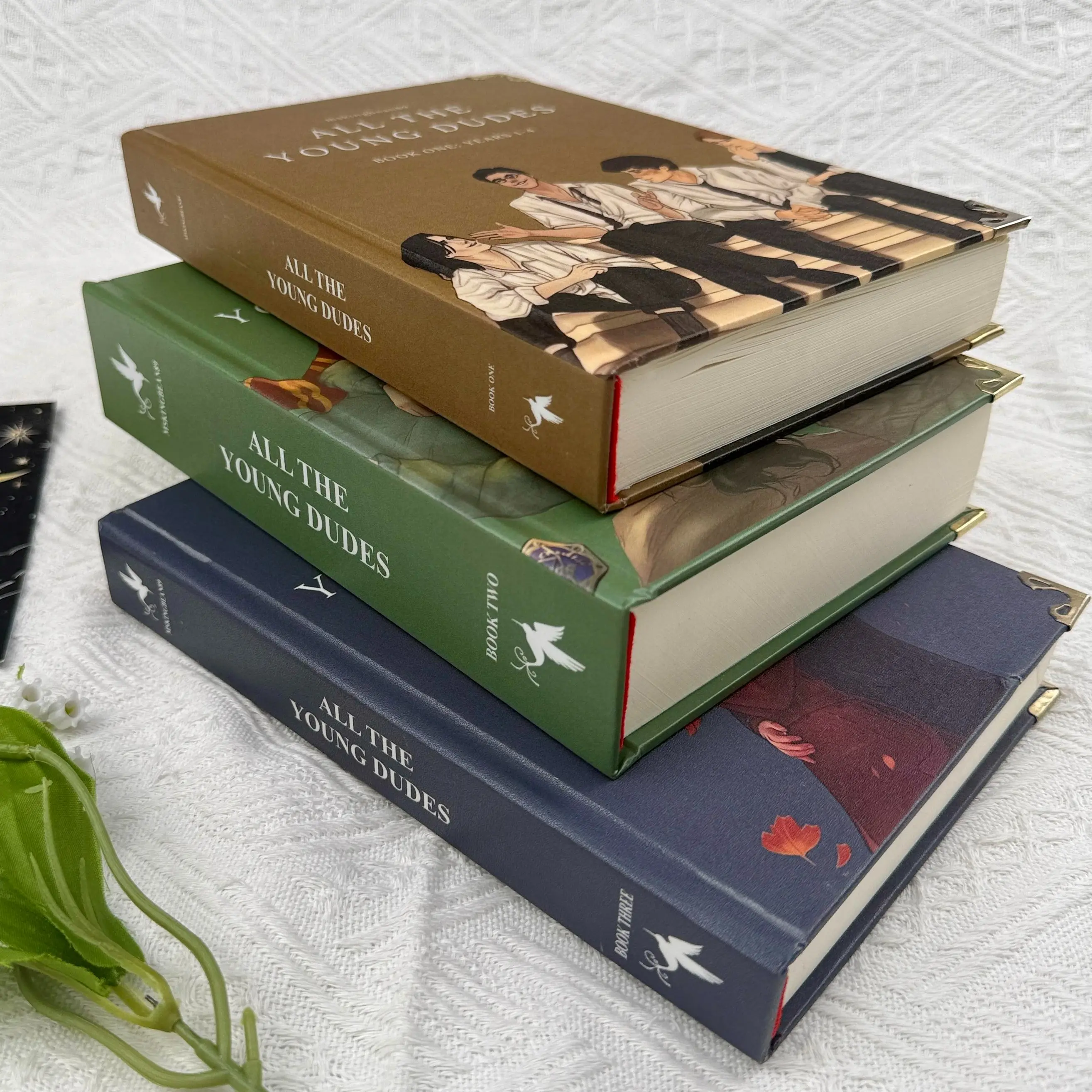 All the Young Dudes by MsKingBean89 | Complete 3-Volume Collector's Edition Hardcover Set | Gold Metal Corners | Marauders Fanfiction US