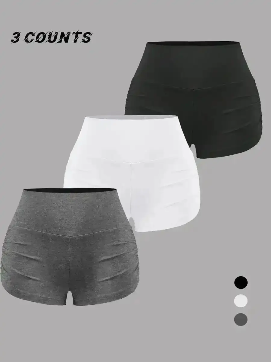 Women's Solid / All Over Print Skinny Shorts, Casual Comfy Breathable Shorts for Daily Wear Ladies Bottoms Summer, Fit Life, Relaxed Fit, Sporty Look, Easy Care, Casual Essential, Modern Classic, Daily Essential
