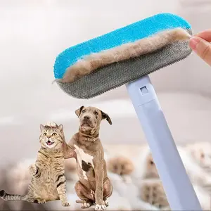 4 in 1 Pet Hair Removal Tool, Deshedding Tool, 1 Count Reusable Washable Lint Cleaner for Dog and Cat Hair, Gentle on Furniture, Effective on Carpets, Clothing, Bedding
