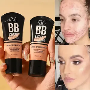 Full Coverage BB Cream Foundation - Waterproof & Long-Lasting 24H Wear, Natural Moisturizing Formula with Medium to Full Coverage, Hydrating Cream for Sensitive/-Prone Beige, Dark to Shades (No Powder/Setting Spray Needed) - All