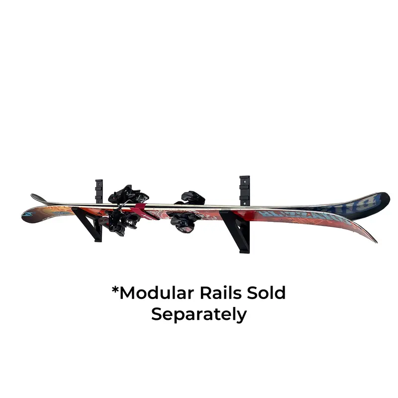 Pesca Innovations Ski Holder Attachment | Modular Storage System with Separate Modular Rails for Skis, Customizable Options Available