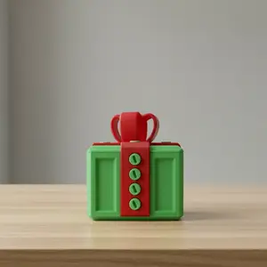 3D Annoyingly Fun Gift Box with Plastic Screws - Interactive Geometric Puzzle Novelty Gag Gift for Christmas, Birthdays, Valentine's Day - Durable Plastic Money Card Container for Ages 14+, Prank Item | Humorous Design | Screwtop Container, Christmas