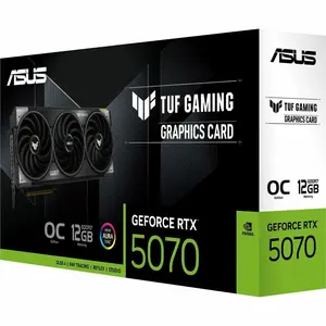 ASUS TUF Gaming GeForce RTX 5070 OC Edition 12GB GDDR7 - Military-Grade Components, Enhanced Durability, AI Performance, NVIDIA Blackwell Architecture, DLSS 4, 2640 MHz OC Mode