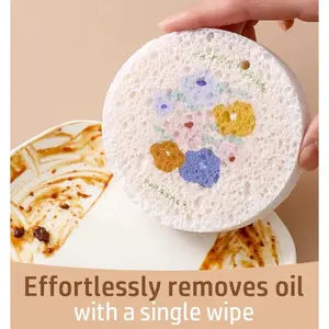 Cute & Eco-Friendly Flower Sponges – Super Absorbent, Foamy, Cleans Dishes, Shoes & Toilets