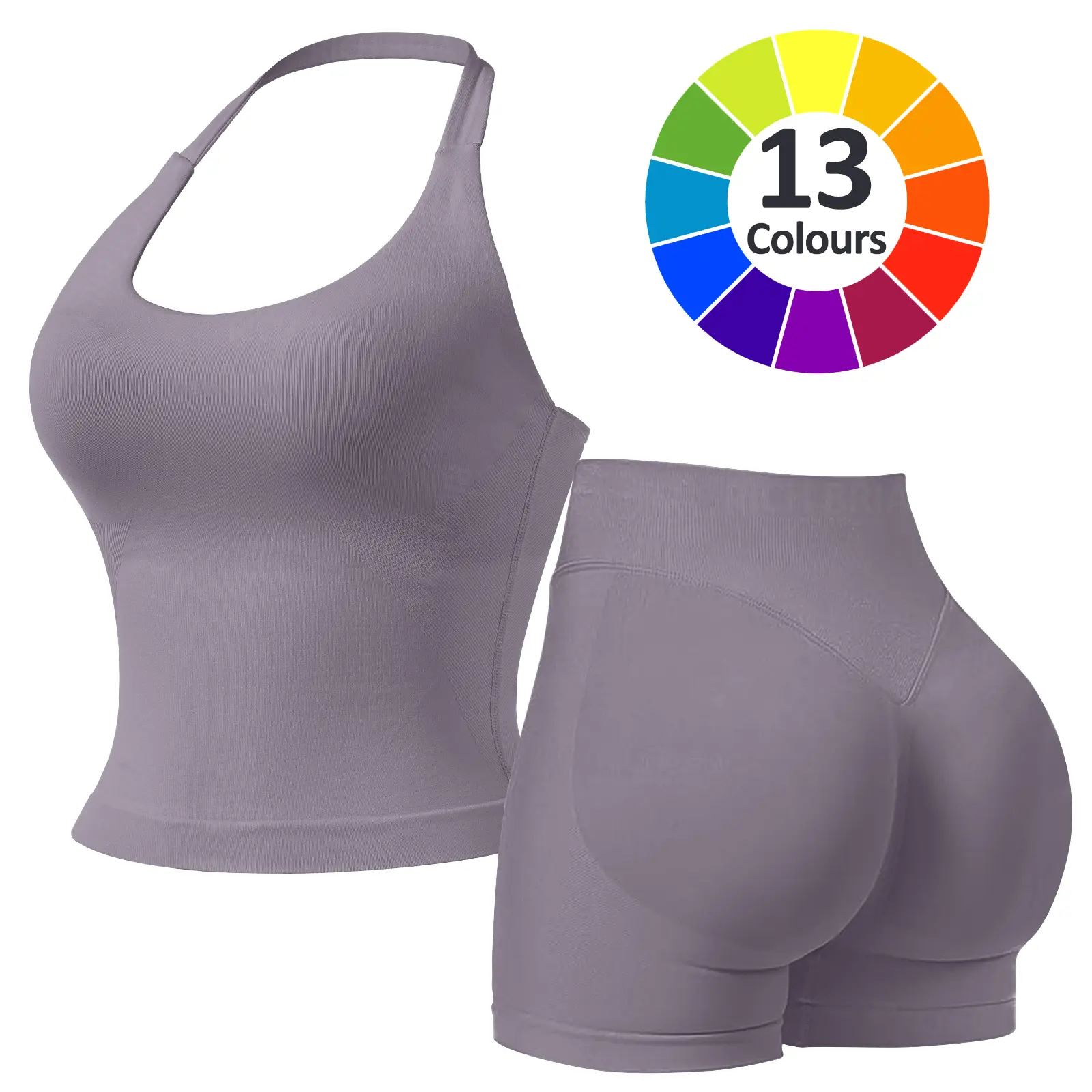 Mushroom Grey - Halter Top Set