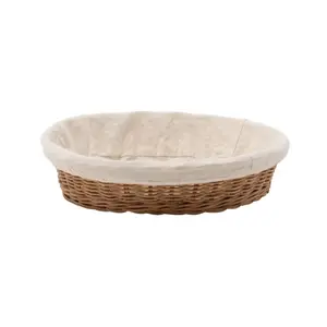 Large Natural Rattan Round Trays