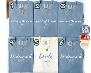 Comfort Colors Bridal Party T-Shirt, Bridesmaid Proposal Gift, Maid of Honor Tee, Matching Wedding Shirt, Wedding Party Bachelorette Shirt, Trendy Bride Shirt, Full Size, Full Color