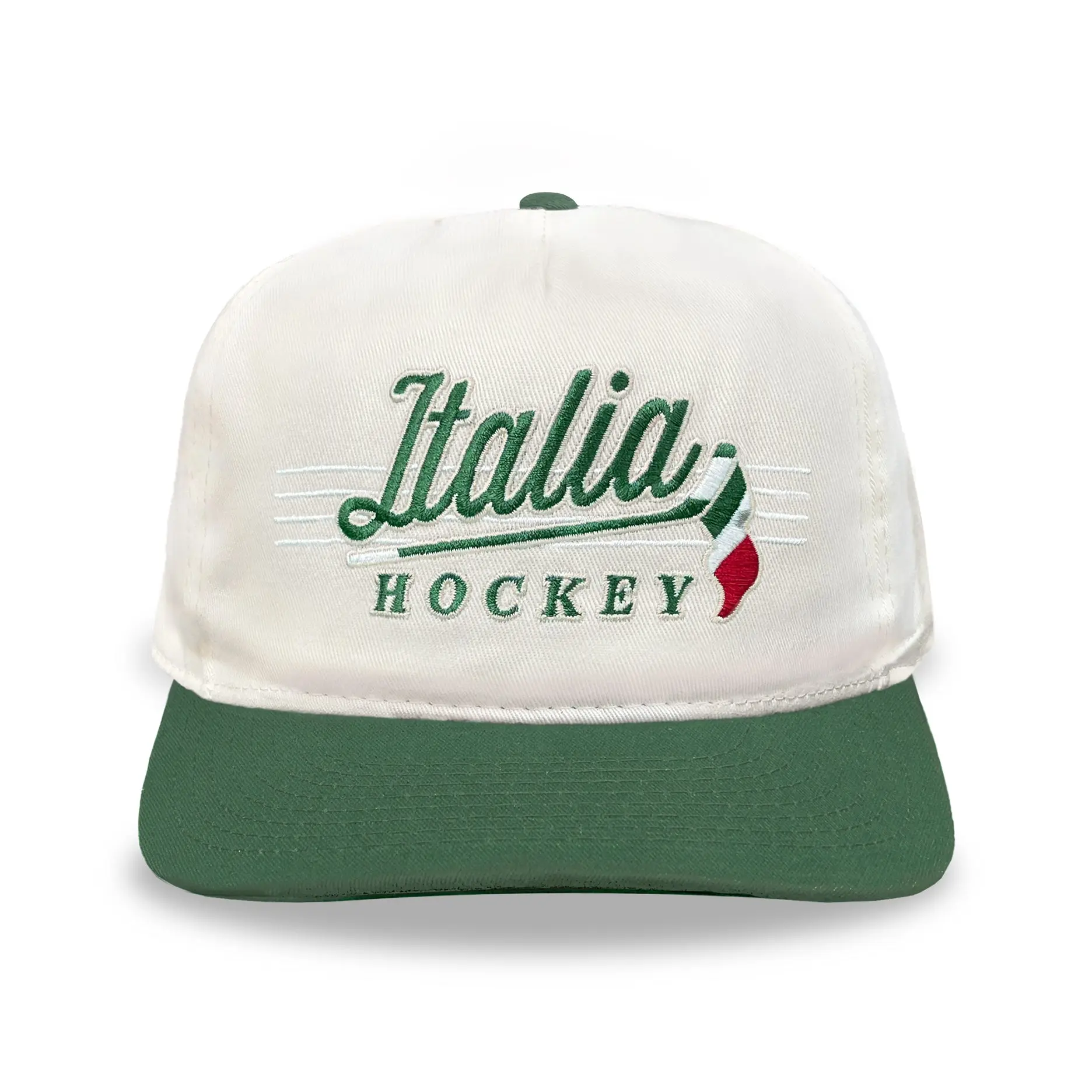 Italia Hockey Snapback: Cream