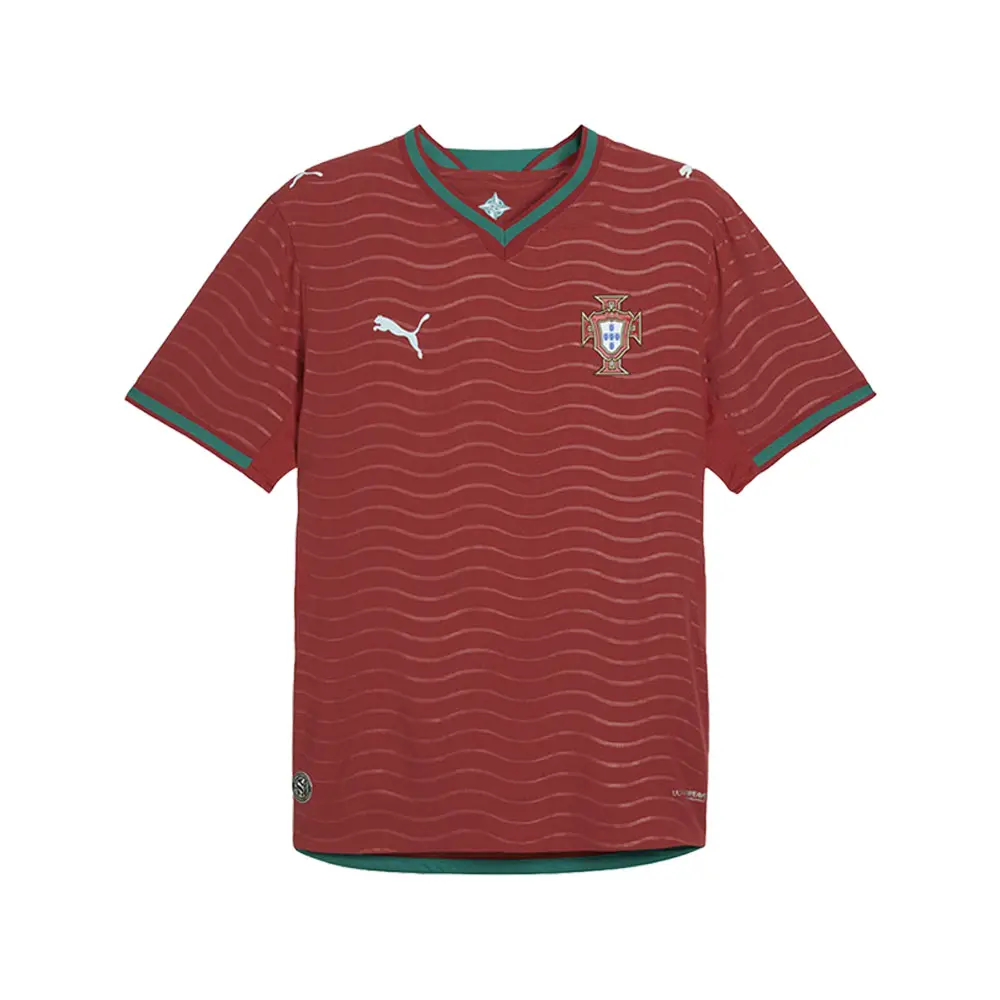 PUMA Mens Portugal Authentic Home Jersey Casual - Red PUMA Mens Portugal Authentic Home Jersey Casual - Red