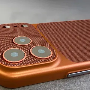 Vintage Woven Leather Textured Case For iPhone 17 Air 16 15 14 13 12 Pro Max Retro Shockproof PC Plating Armor Hard Phone Cover