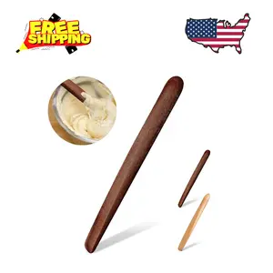 11 Inch Wooden Sourdough Bread Mixing Stir Stick Spurtle Wooden Sourdough Bread