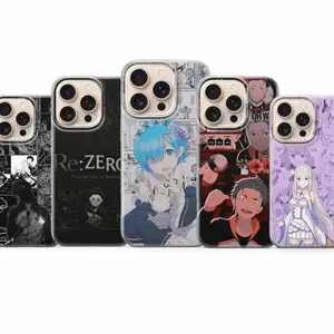 Re:Zero Phone Case – Anime Art Cover Compatible with iPhone X, 11, 12, 13, 14, 15, 16, 17 Plus Pro Promax & SS Galaxy S21-25 Series
